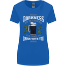 Hello Darkness My Old Friend Funny Guiness Womens Wider Cut T-Shirt Royal Blue