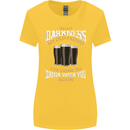 Hello Darkness My Old Friend Funny Guiness Womens Wider Cut T-Shirt Yellow
