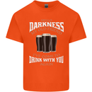 Hello Darkness My Old Friend Funny Guinness Mens Cotton T-Shirt Tee Top Orange