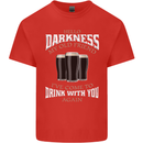 Hello Darkness My Old Friend Funny Guinness Mens Cotton T-Shirt Tee Top Red