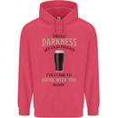 Hellow Darkness My Old Friend Funny Alcohol Childrens Kids Hoodie Heliconia