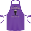 Hellow Darkness My Old Friend Funny Alcohol Cotton Apron 100% Organic Purple