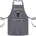 Hellow Darkness My Old Friend Funny Alcohol Cotton Apron 100% Organic Steel