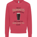 Hellow Darkness My Old Friend Funny Alcohol Kids Sweatshirt Jumper Heliconia