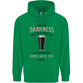 Hellow Darkness My Old Friend Funny Alcohol Mens 80% Cotton Hoodie Irish Green