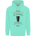 Hellow Darkness My Old Friend Funny Alcohol Mens 80% Cotton Hoodie Peppermint
