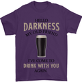 Hellow Darkness My Old Friend Funny Alcohol Mens T-Shirt Cotton Gildan Purple