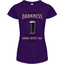 Hellow Darkness My Old Friend Funny Alcohol Womens Petite Cut T-Shirt Purple