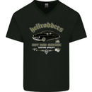 Hellrodders Hot Rod Garage Hotrod Dragster Mens V-Neck Cotton T-Shirt Black