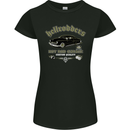 Hellrodders Hot Rod Garage Hotrod Dragster Womens Petite Cut T-Shirt Black