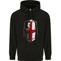 Helmet Gym England Flag St Georges Day Childrens Kids Hoodie Black