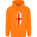 Helmet Gym England Flag St Georges Day Childrens Kids Hoodie Orange