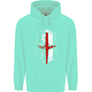Helmet Gym England Flag St Georges Day Childrens Kids Hoodie Peppermint