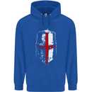 Helmet Gym England Flag St Georges Day Childrens Kids Hoodie Royal Blue