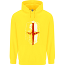 Helmet Gym England Flag St Georges Day Childrens Kids Hoodie Yellow