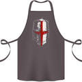 Helmet Gym England Flag St Georges Day Cotton Apron 100% Organic Dark Grey