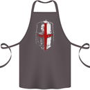 Helmet Gym England Flag St Georges Day Cotton Apron 100% Organic Dark Grey