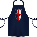 Helmet Gym England Flag St Georges Day Cotton Apron 100% Organic Navy Blue