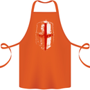 Helmet Gym England Flag St Georges Day Cotton Apron 100% Organic Orange