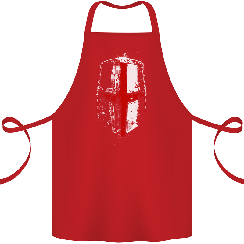Helmet Gym England Flag St Georges Day Cotton Apron 100% Organic Red