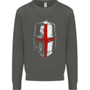 Helmet Gym England Flag St Georges Day Kids Sweatshirt Jumper Storm Grey