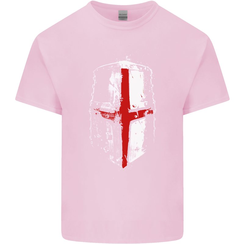 Helmet Gym England Flag St Georges Day Kids T-Shirt Childrens Light Pink