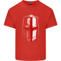 Helmet Gym England Flag St Georges Day Kids T-Shirt Childrens Red