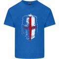 Helmet Gym England Flag St Georges Day Kids T-Shirt Childrens Royal Blue