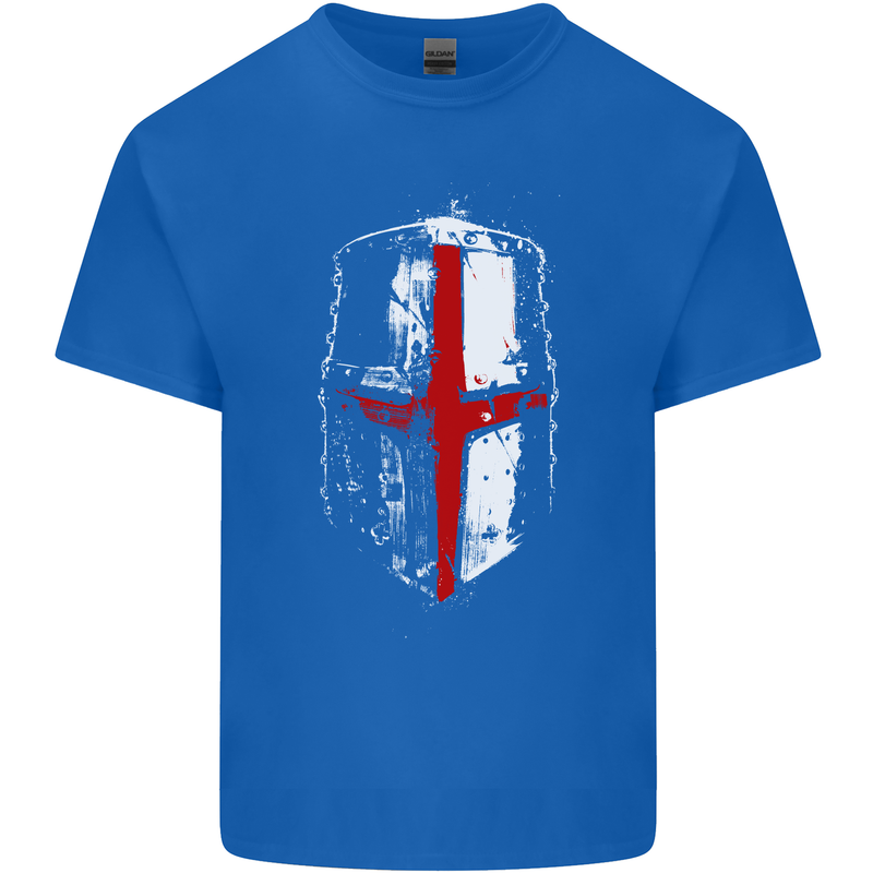 Helmet Gym England Flag St Georges Day Kids T-Shirt Childrens Royal Blue