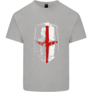 Helmet Gym England Flag St Georges Day Kids T-Shirt Childrens Sports Grey