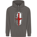 Helmet Gym England Flag St Georges Day Mens 80% Cotton Hoodie Charcoal