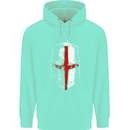 Helmet Gym England Flag St Georges Day Mens 80% Cotton Hoodie Peppermint