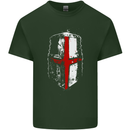 Helmet Gym England Flag St Georges Day Mens Cotton T-Shirt Tee Top Forest Green
