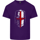 Helmet Gym England Flag St Georges Day Mens Cotton T-Shirt Tee Top Purple