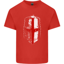 Helmet Gym England Flag St Georges Day Mens Cotton T-Shirt Tee Top Red