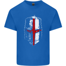 Helmet Gym England Flag St Georges Day Mens Cotton T-Shirt Tee Top Royal Blue