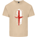 Helmet Gym England Flag St Georges Day Mens Cotton T-Shirt Tee Top Sand