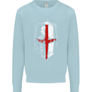 Helmet Gym England Flag St Georges Day Mens Sweatshirt Jumper Light Blue