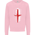 Helmet Gym England Flag St Georges Day Mens Sweatshirt Jumper Light Pink