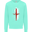 Helmet Gym England Flag St Georges Day Mens Sweatshirt Jumper Peppermint