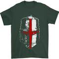 Helmet Gym England Flag St Georges Day Mens T-Shirt Cotton Gildan Forest Green