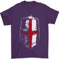 Helmet Gym England Flag St Georges Day Mens T-Shirt Cotton Gildan Purple