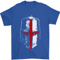 Helmet Gym England Flag St Georges Day Mens T-Shirt Cotton Gildan Royal Blue