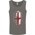 Helmet Gym England Flag St Georges Day Mens Vest Tank Top Charcoal