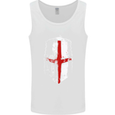 Helmet Gym England Flag St Georges Day Mens Vest Tank Top White