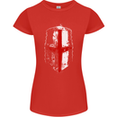 Helmet Gym England Flag St Georges Day Womens Petite Cut T-Shirt Red
