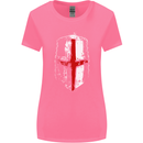 Helmet Gym England Flag St Georges Day Womens Wider Cut T-Shirt Azalea