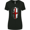 Helmet Gym England Flag St Georges Day Womens Wider Cut T-Shirt Black