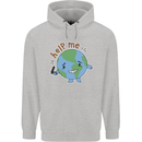 Help Me Climate Change Environment Childrens Kids Hoodie Sports Grey