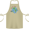 Help Me Climate Change Environment Cotton Apron 100% Organic Khaki